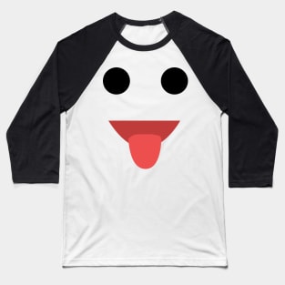 Zunge Raus Emoji Lustiges Karneval Shirt Faschings Kostüm Baseball T-Shirt